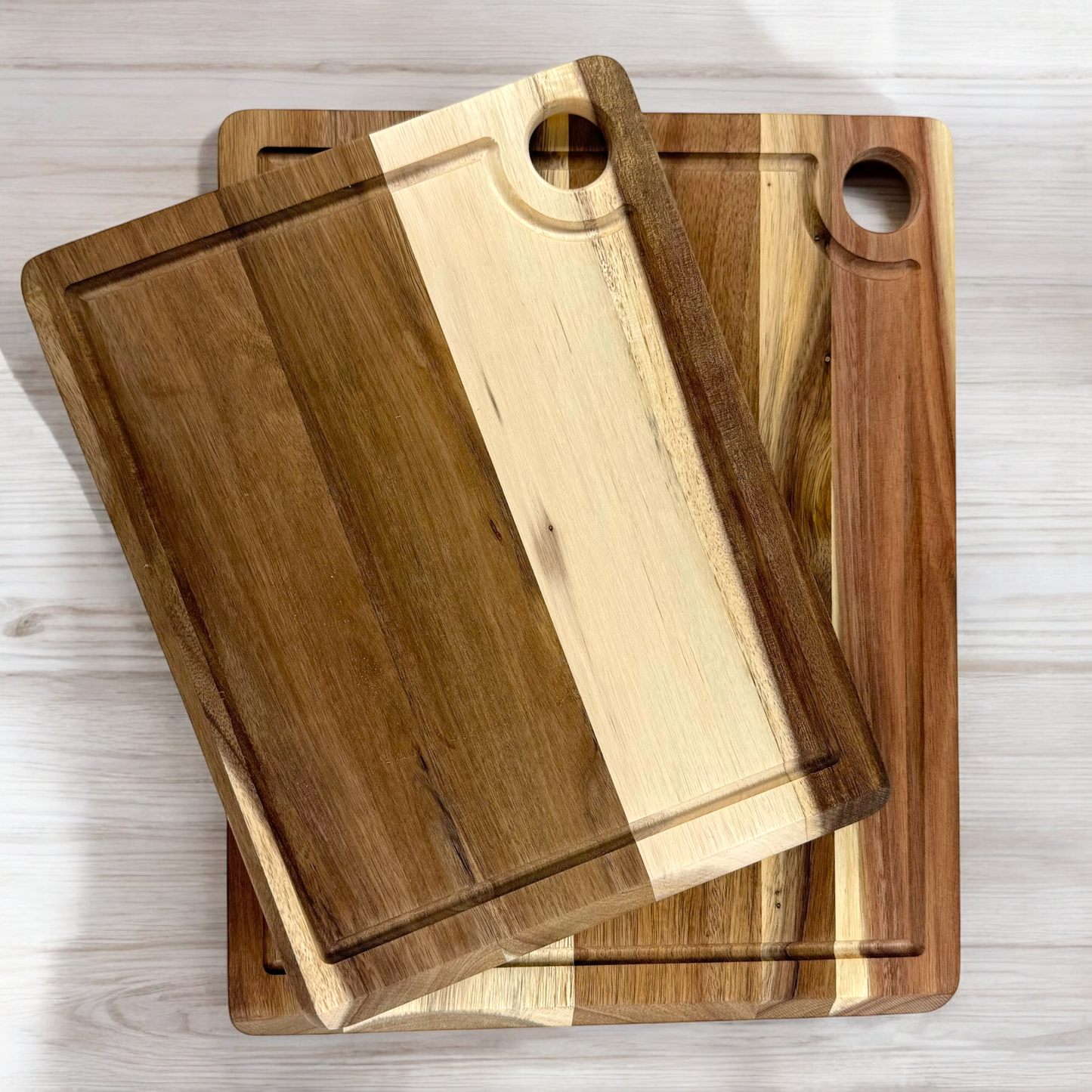 Acacia Wood Chopping Board Set of 2