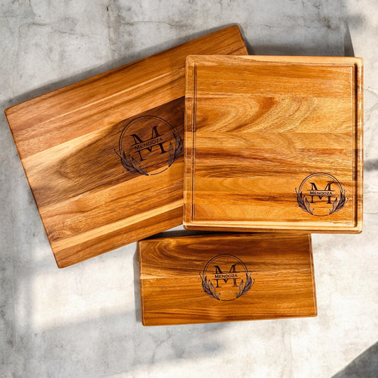 Premium Acacia Set of Three