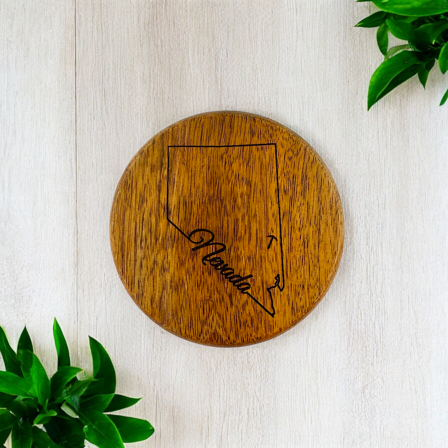 Set of 4 Acacia Circle Coasters