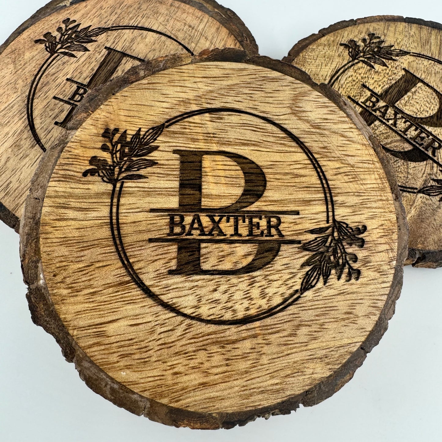 Live Edge Acacia Coasters (Set of 4)