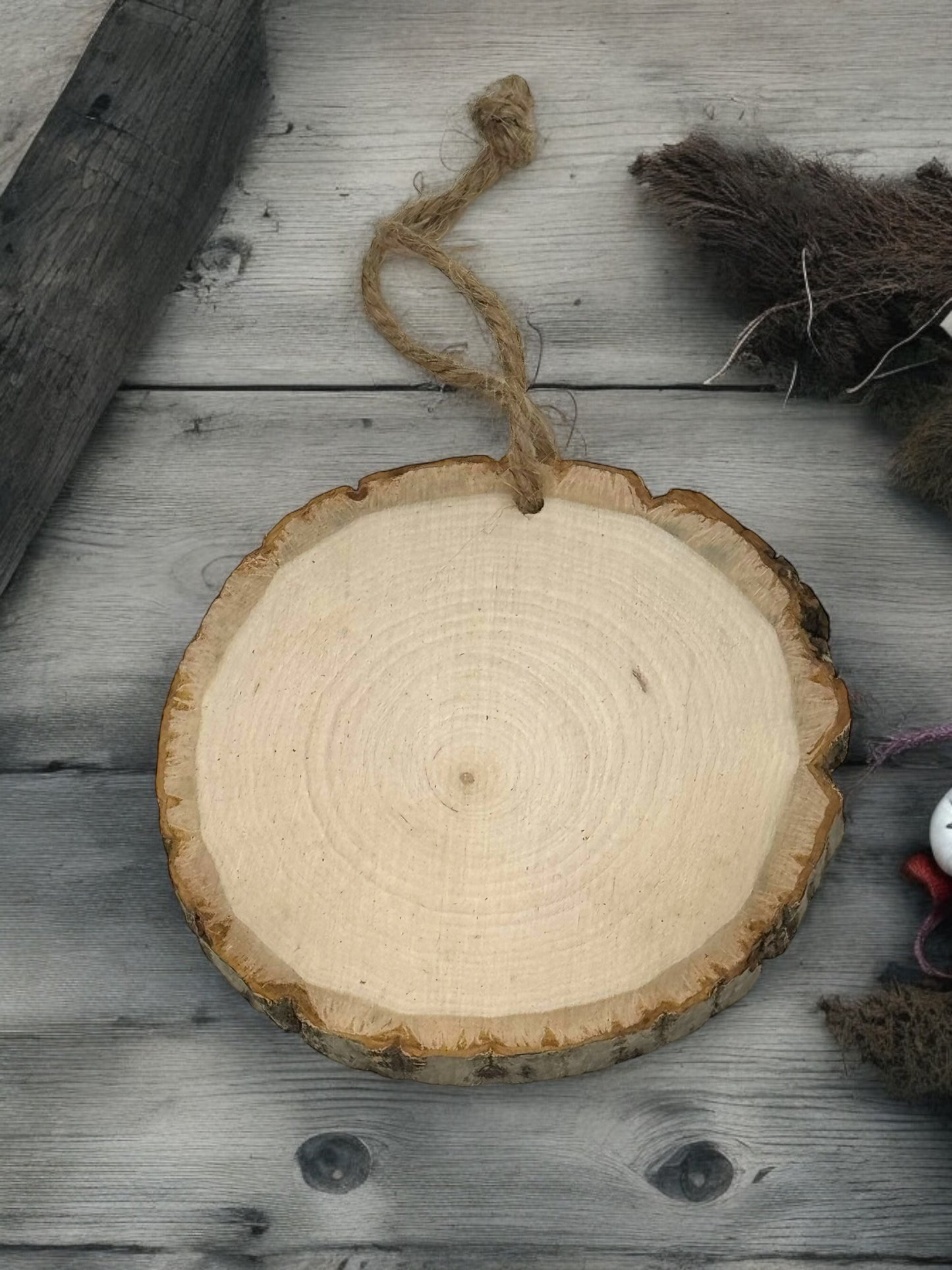 Personalized Live-Edge Ornament