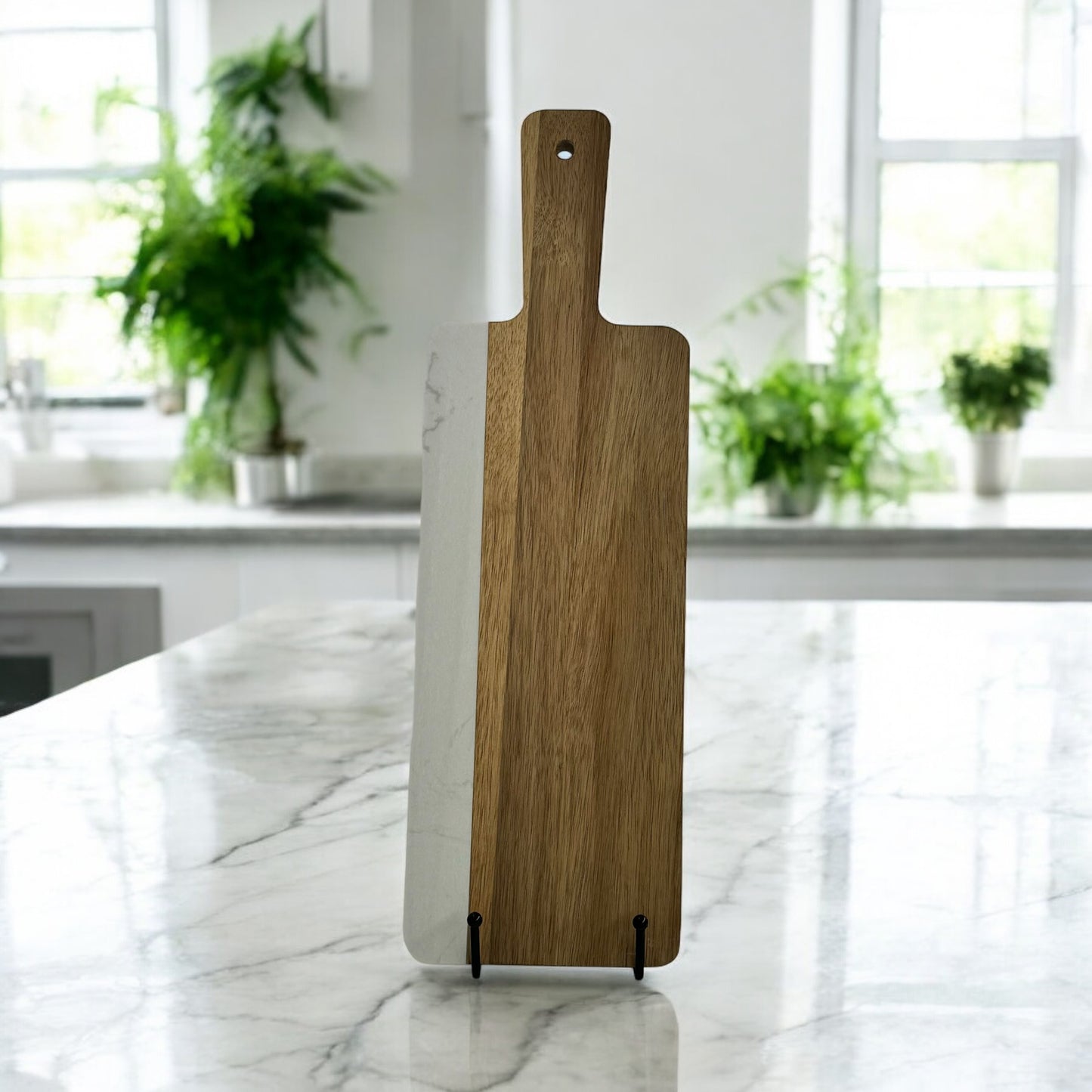 Acacia Wood & Marble Serving Board