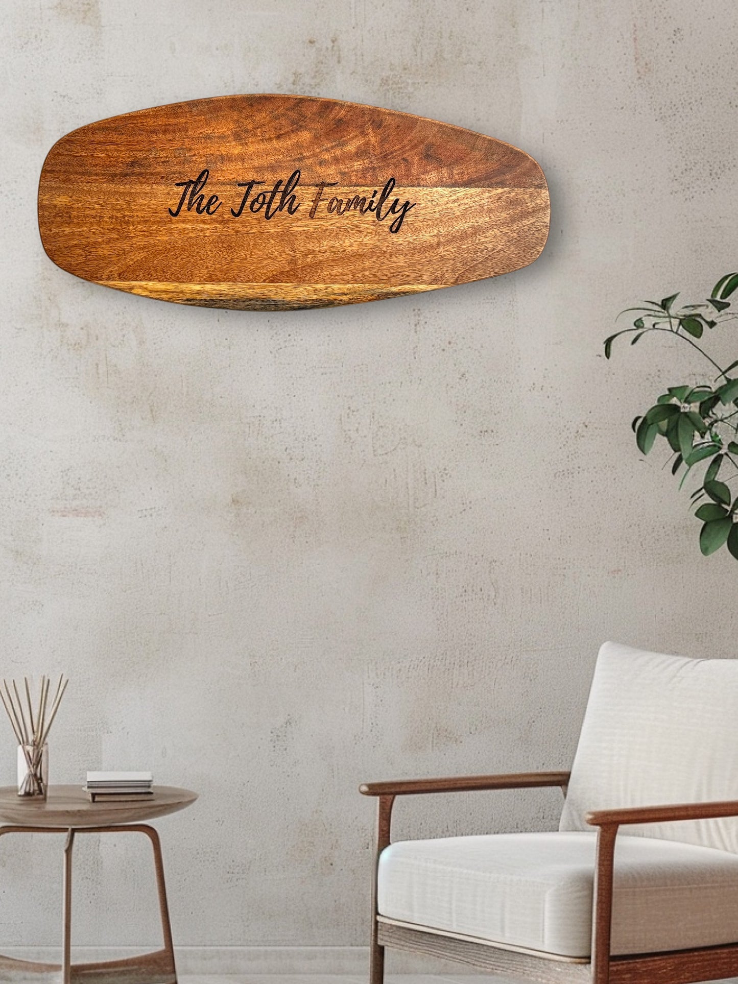 Acacia Surfboard Cutting Board